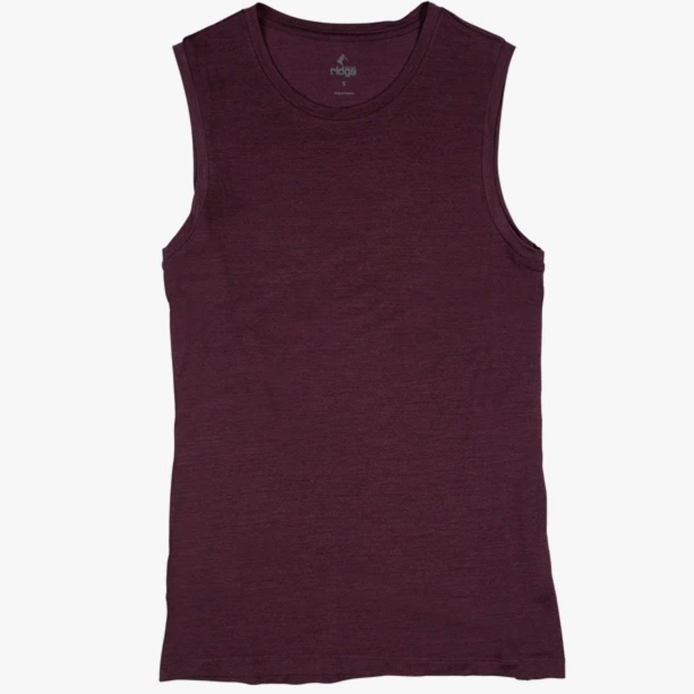 Ridge Merino Wool Jovi Tank Wine XL